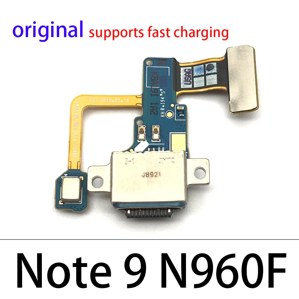 USB Charging Port Board Flex Cable For Samsung Note 9 Charging Logic. 
