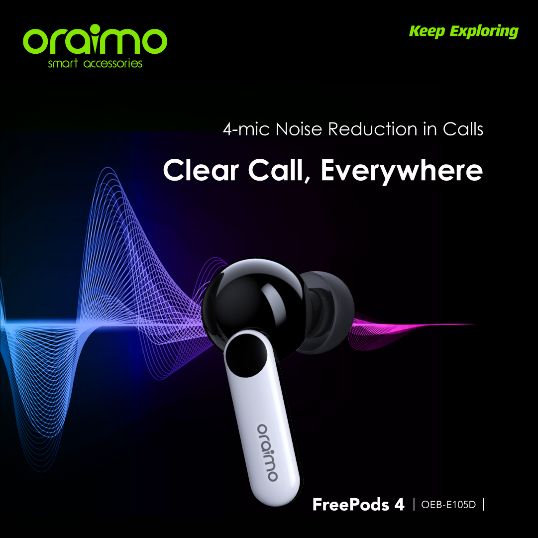 FreePods 4 ANC True Wireless Earbuds. 