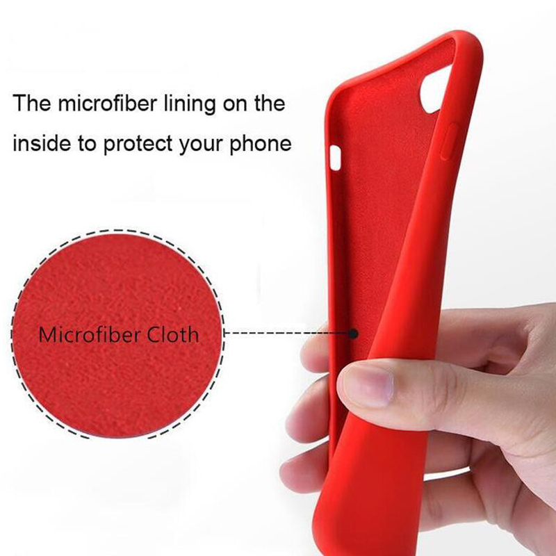 Luxury Original Silicone Cases for Apple iPhone 13, Official Case, Full Cover for iPhone 15 Plus, 14, 13, 11, 12 Pro Max. 
