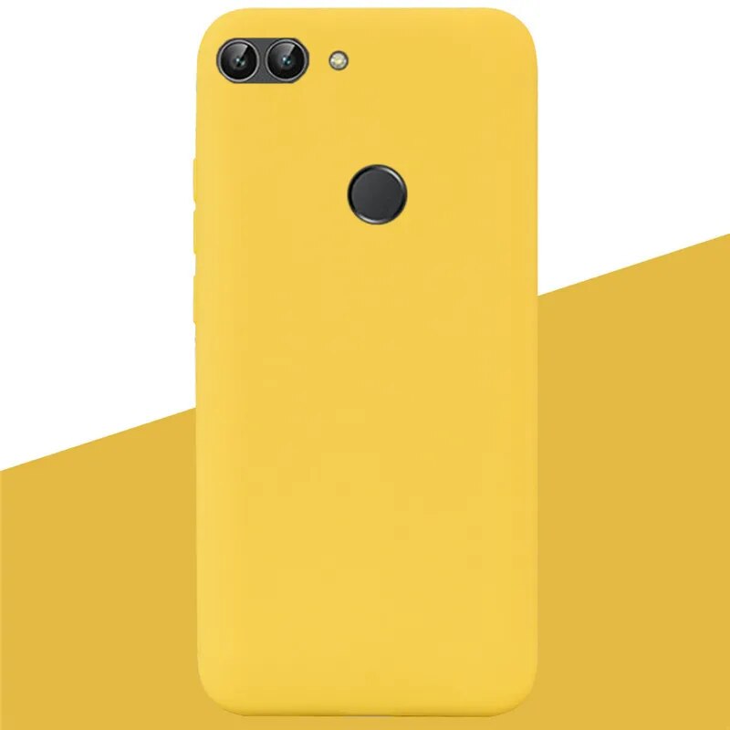 PhoneNatic Custodia Rigida Gommata Per Huawei P Smart – Colore Giallo, Cover Protettiva