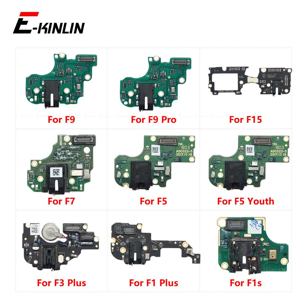 Microphone Headphone Jack Port Connector Ear Earphone Audio Board Flex Cable For OPPO F1s F1 F3 Plus F5 Youth F7 F11 F15 F9 Pro Repair Parts. 