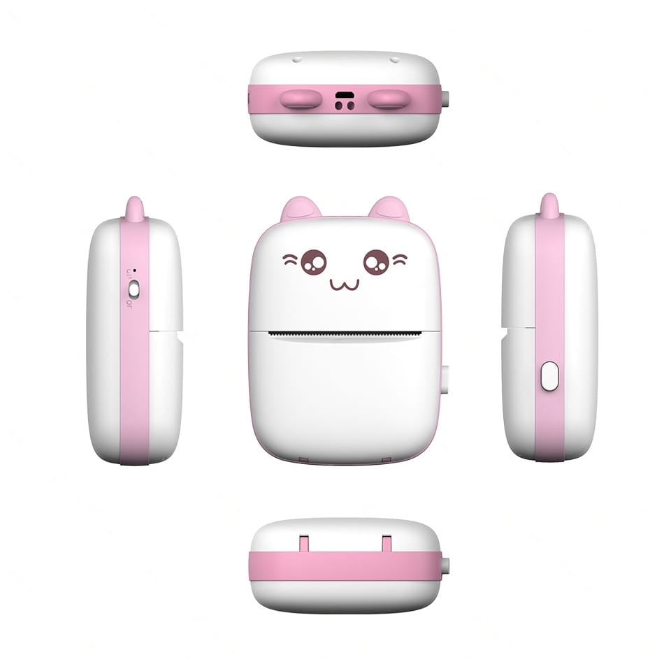 Portable Mini Printer | Compatible with iOS & Android | Wireless Bluetooth Thermal Printing | Great for Printing Text Messages, Labels, Photos, DIY Projects, Notes, and Creating Posters | Mini Pocket Printer | Ideal for Students, Teachers, and Creatives. 