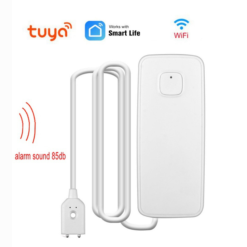 Tuya Smart Life Water Leakage Alarm Independent Wifi Leak Sensor Detector Flood Alert Overflow Home Security Automation System. 