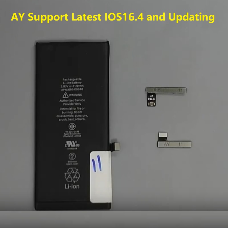 AY A108 Battery Tag On Flex Cable For iPhone X XR XS 11 12 13 Pro Batteries Cell Repair Tool QianLi No Pop up Important Health. 