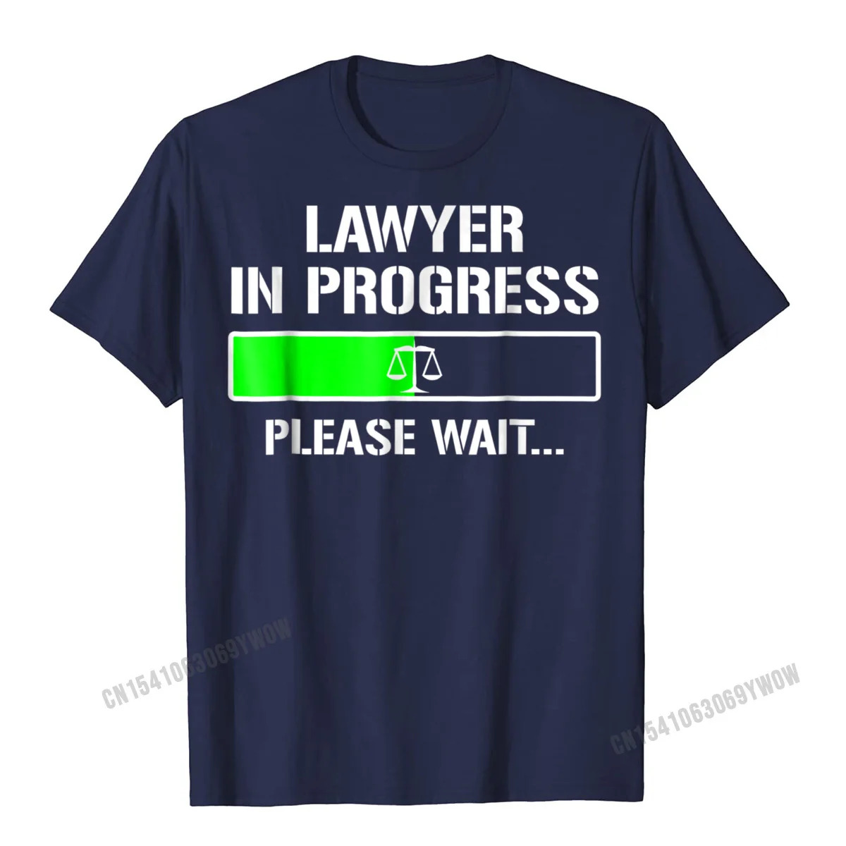Lawyer In Progress T-Shirt Funny Law School Student Tee Gift Men Male Wholesale Casual T Shirt Cotton T Shirt Custom. 