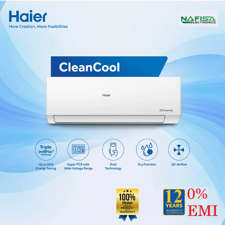 Haier 1.5 Ton CleanCool Inverter AC [HSU-18CleanCool(INV)]