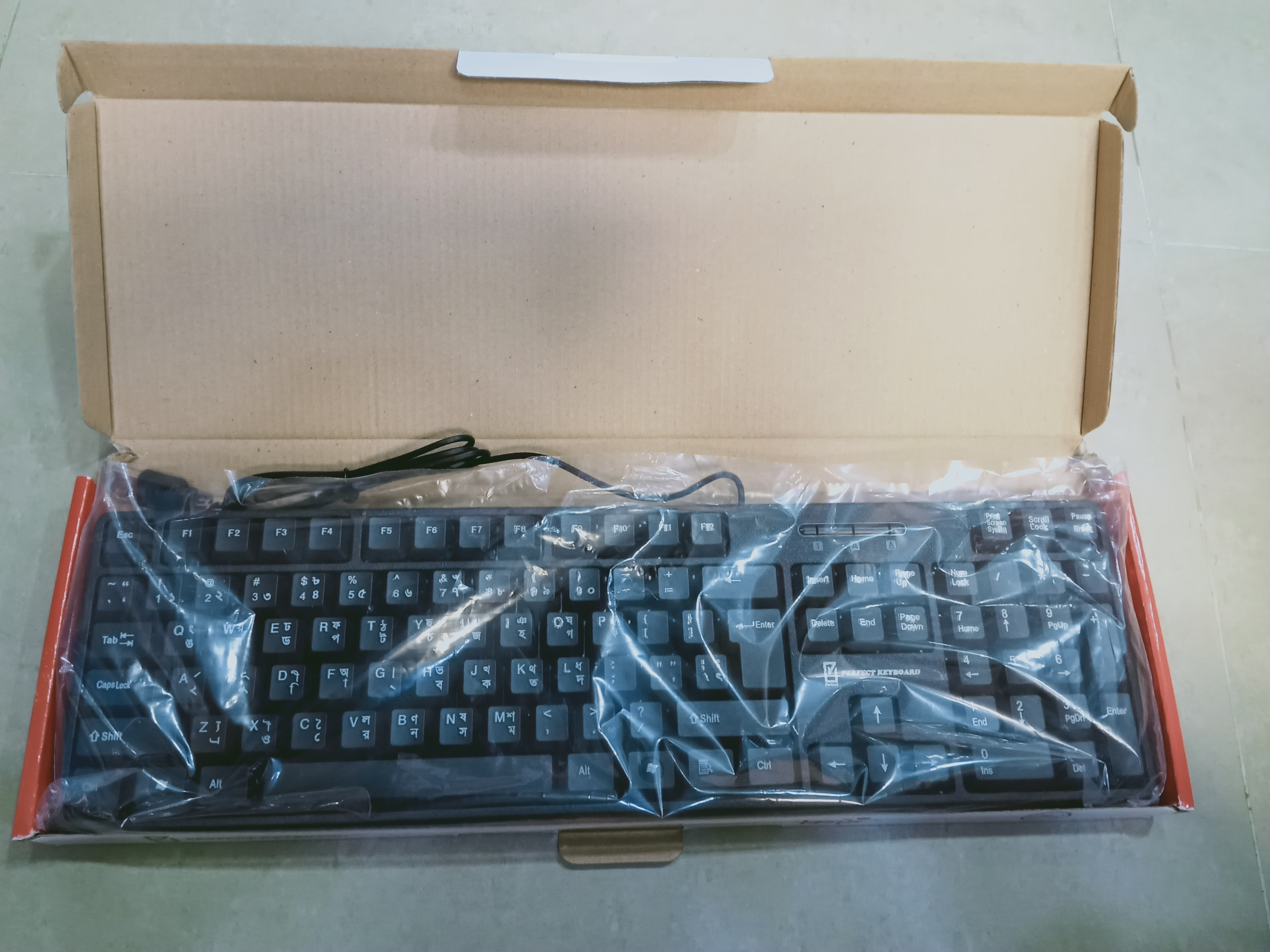 PERFECT RX-788 Comfortable Wired Keyboard With Bijoy-Bangla Ease of Use Minimal Maintenance and Unique Typing Experience For Office Home Laptop Desktop Lindaa. 