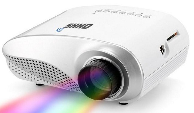 Mini Projector Model : RD-802A .160 Lumens Direct TV, HDMI, AV, VGA. 