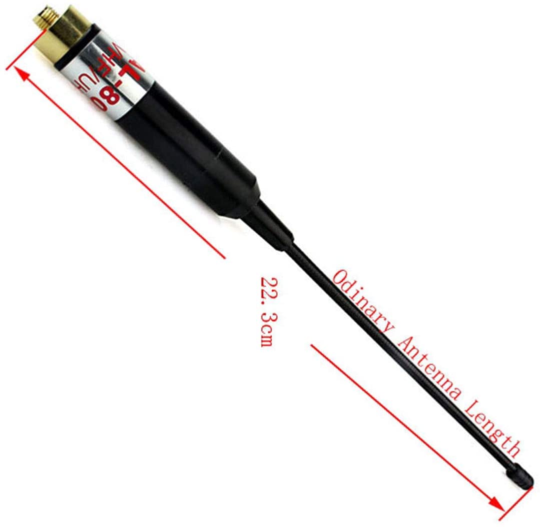 Retevis 2 Way Radios Antenna Telescopic SMA-F UHF VHF 144/430MHz Handheld Antenna for Retevis H-777 RT29 BAOFENG UV-5R 888s  (1 Pack). 