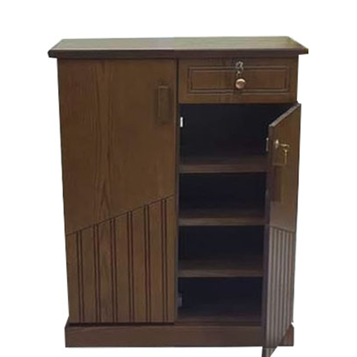 Canadian Oak veneered 2 Door Shoe Rack 