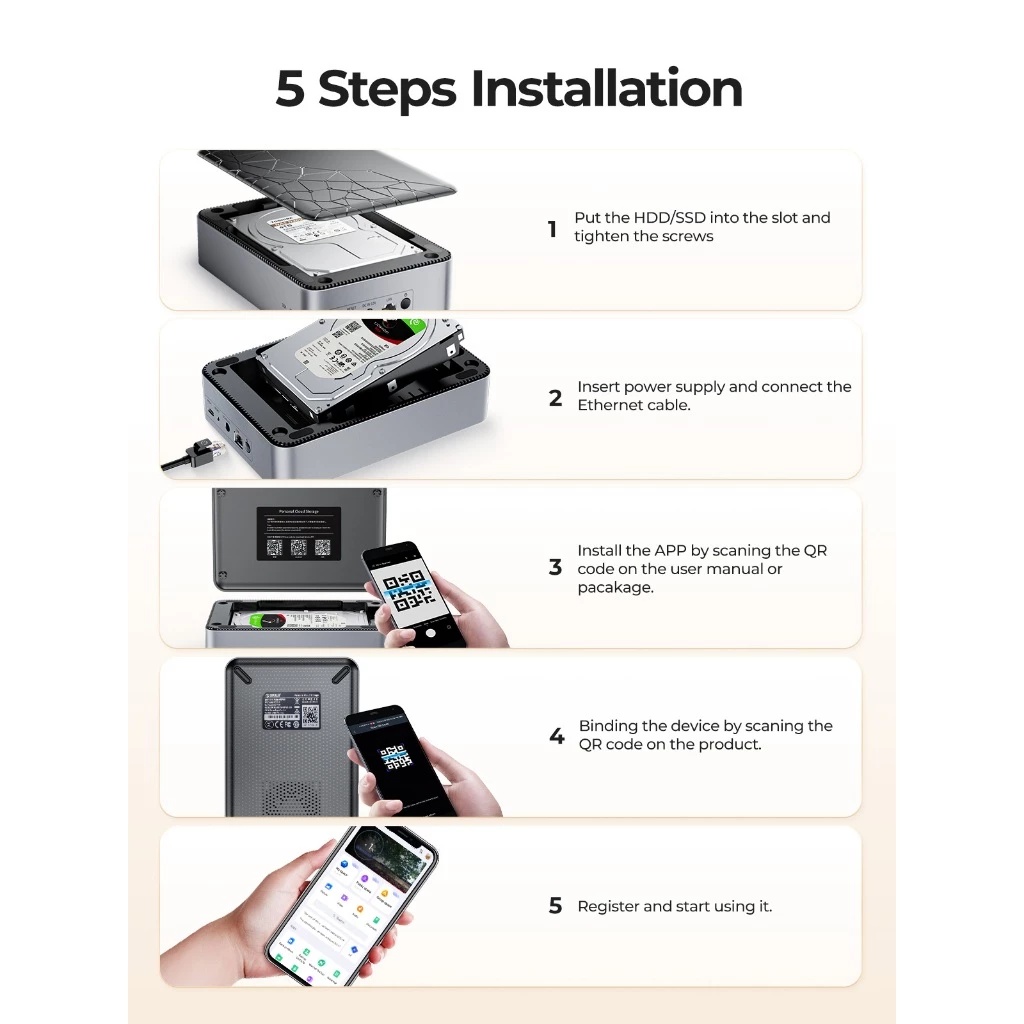 ORICO CD2510/CD3510 NAS Server For 2.5''/3.5