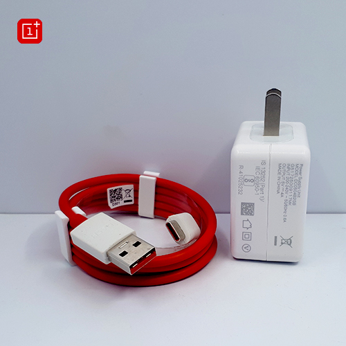 Dash Charger Adapter & Type C Cable for OnePlus 5/5T/6/6T (100% Dash Charging Supported) (Adapter & Cable Combo). 