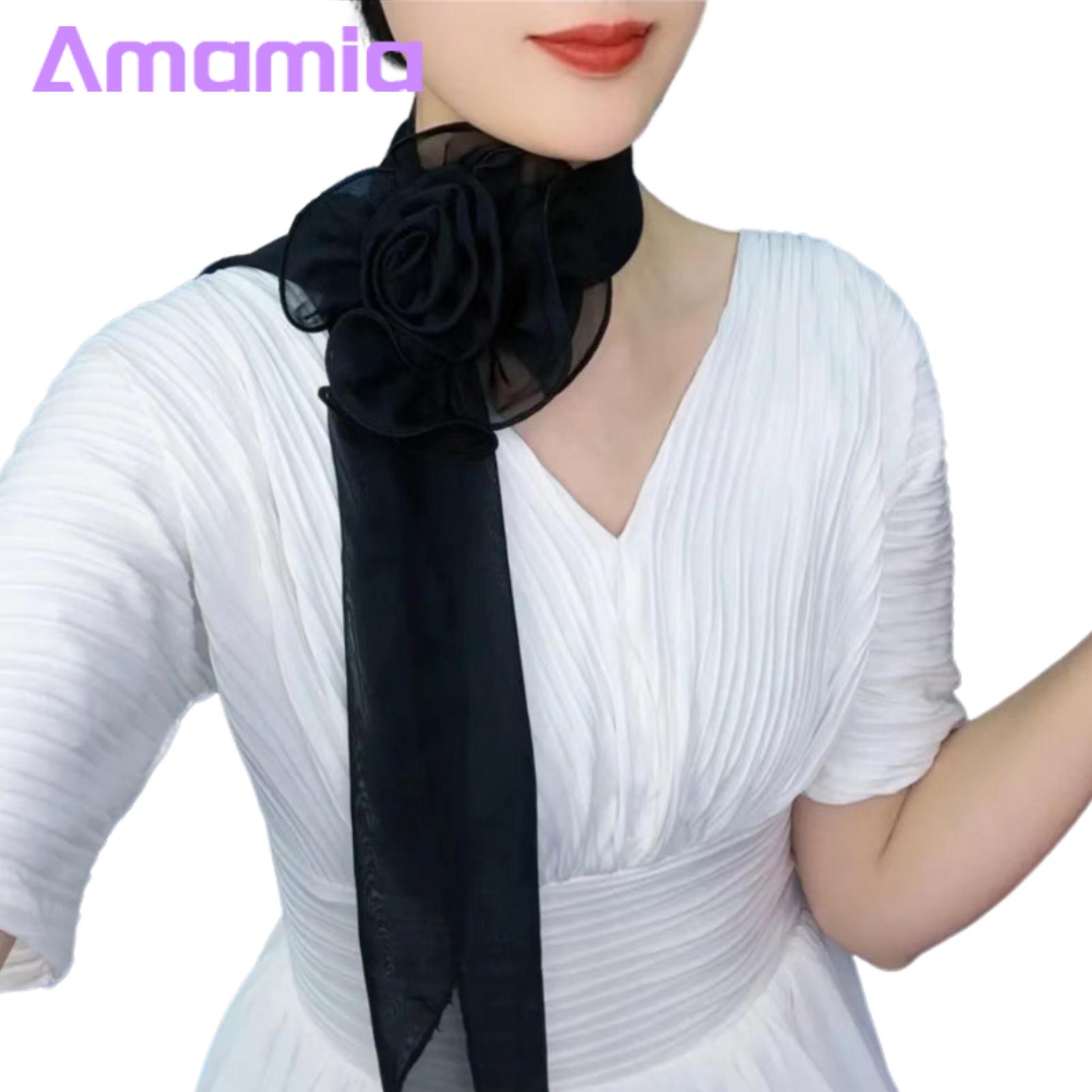 Versatile Scarf Stylish Floral Chiffon Scarf for Sun Protection Daily Wear Versatile Beh Shawl for Breathable Chiffon Shawl