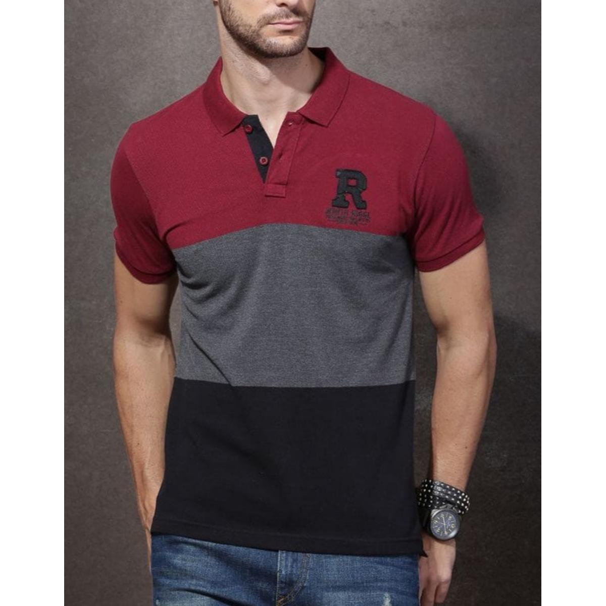 Malticolour stylish cotton polo shirt for men - Polo T Shirt For Men - Polo T Shirt