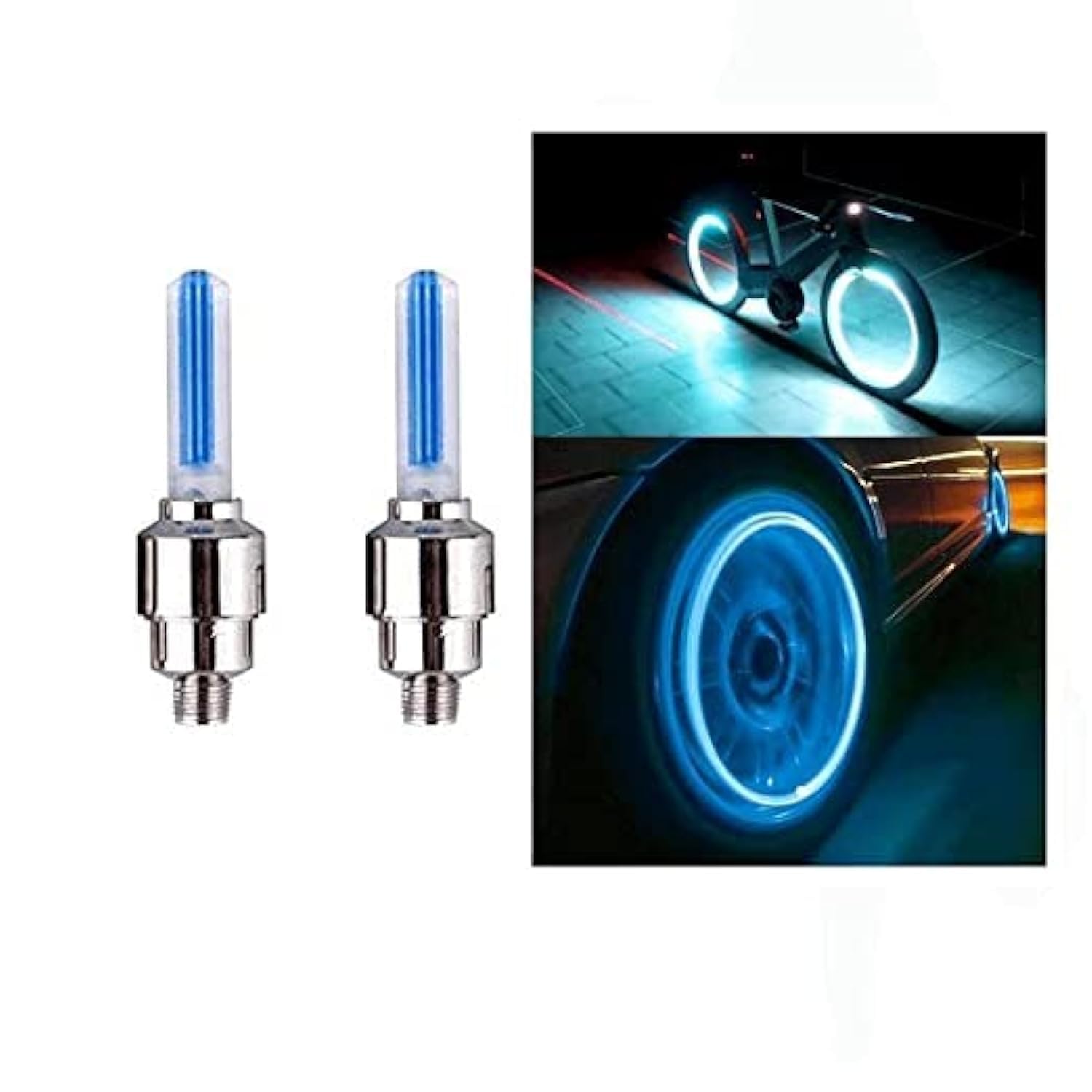 Car/Bike or Bicycle Tyre LED Light with Motion Sensor Tyre Light Fancy Light Tail Light 2 pcs. 