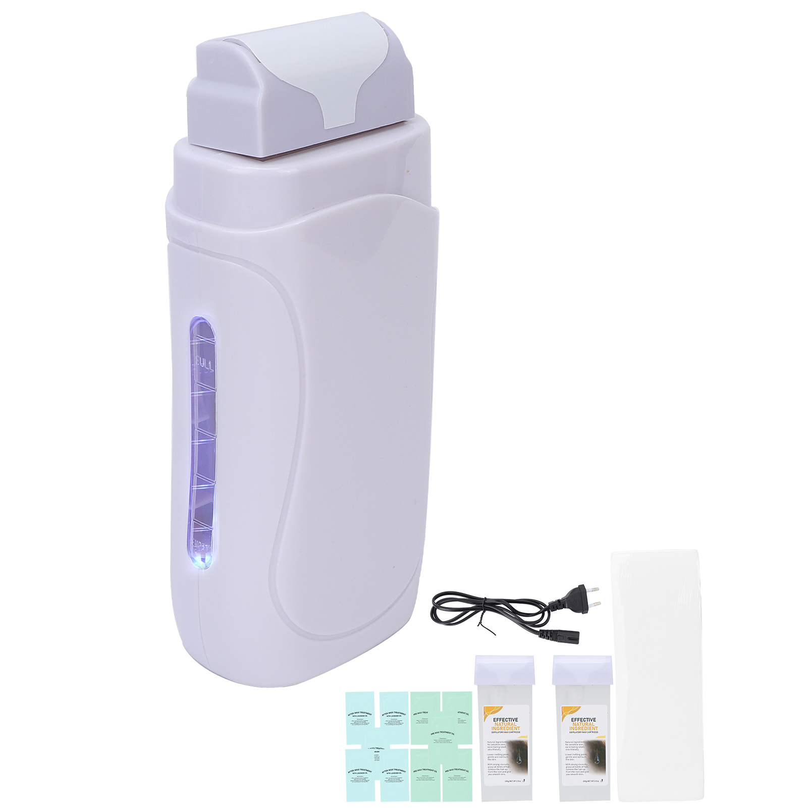 Romeng La Portable Wax Warmer Heater Home Hair Removal Waxing Machine Kit for Travel EU Plug 220V. 