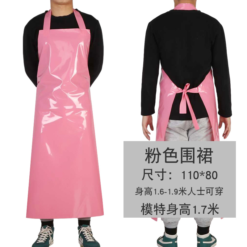 TPU thin apron oil-proof, dirt-resistant, acid-alkali resistant, slaughtering chicken food waist, canteen waterproof apron wholesale