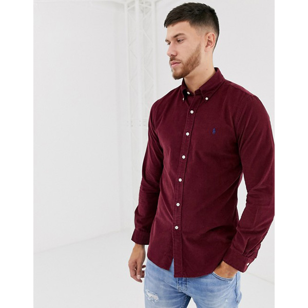 full sleeve shirt Oxford shirt- Maroon 