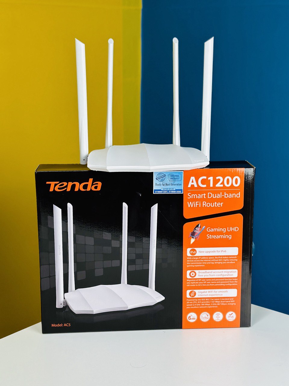 Tenda AC5 AC1200 Smart Dual-Band WiFi Router. 