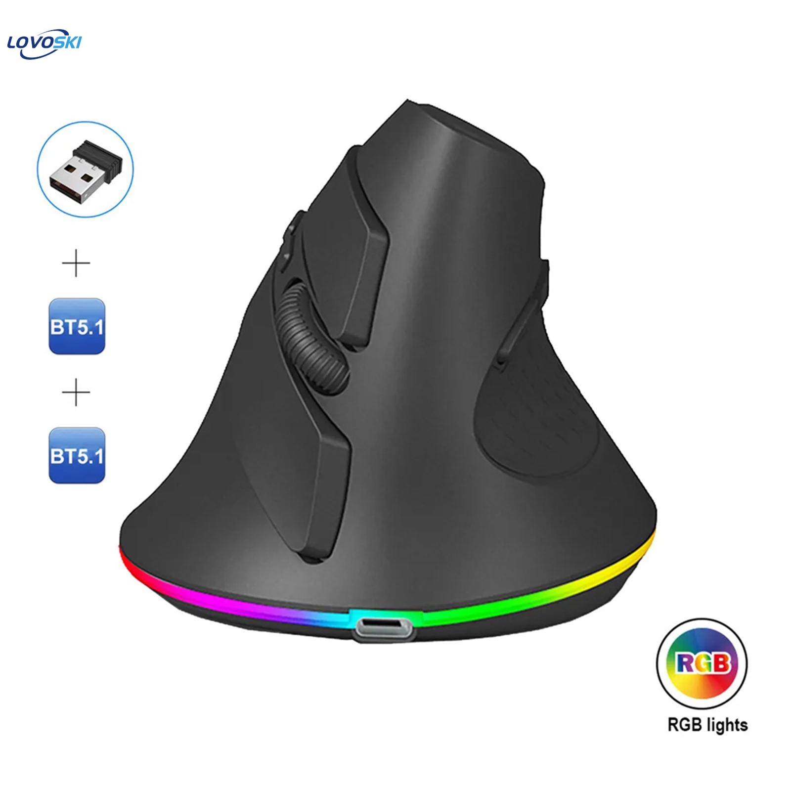 Ergonomic Mouse 6 Buttons with Horizontal Scroll Wheel Multi Purpose Gaming Office DP1 800 12001600