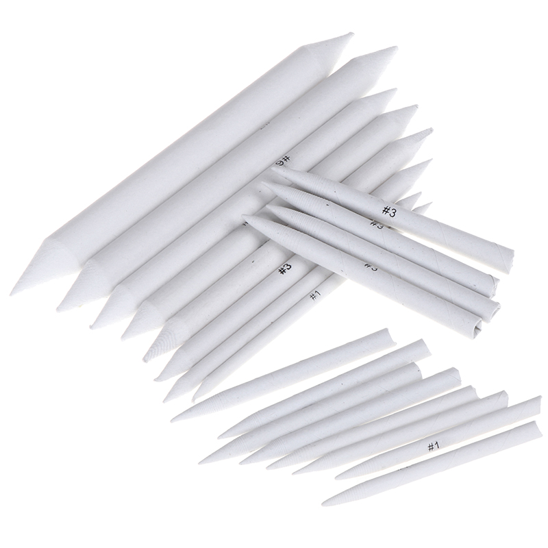 25Pcs Sharpen Blending Smudge Stick Erasable Pencil Set Art Sketch Tool. 