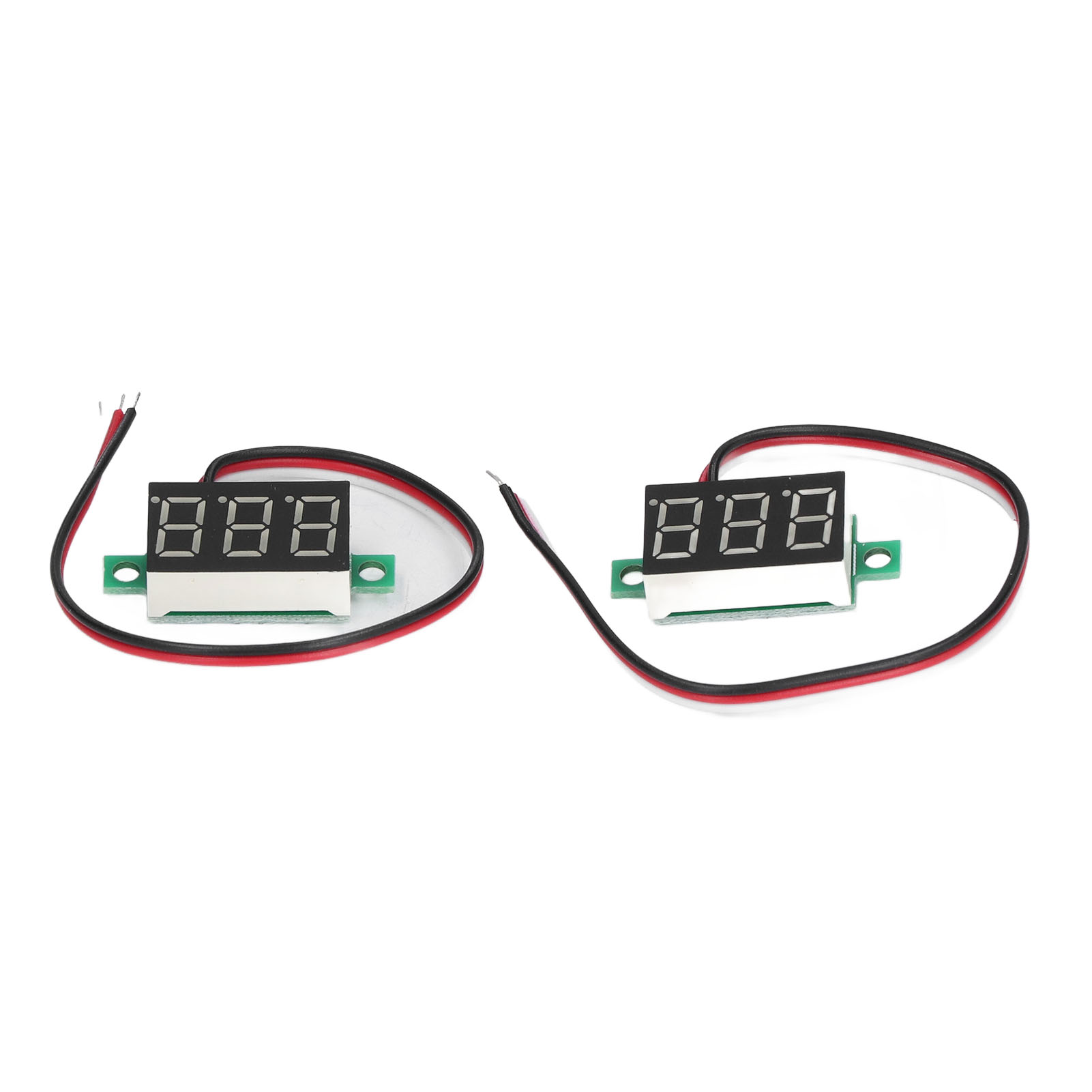 2Pcs Digital Voltmeter Voltage Meter PCB 3 Wire 0.36in LED 0.00V‑30.0V. 