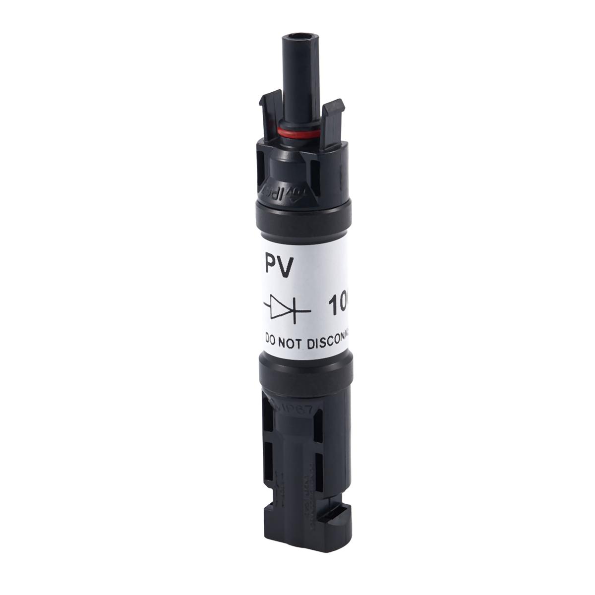 PPO + PC panel connector-4 x PV Diode connector-Black