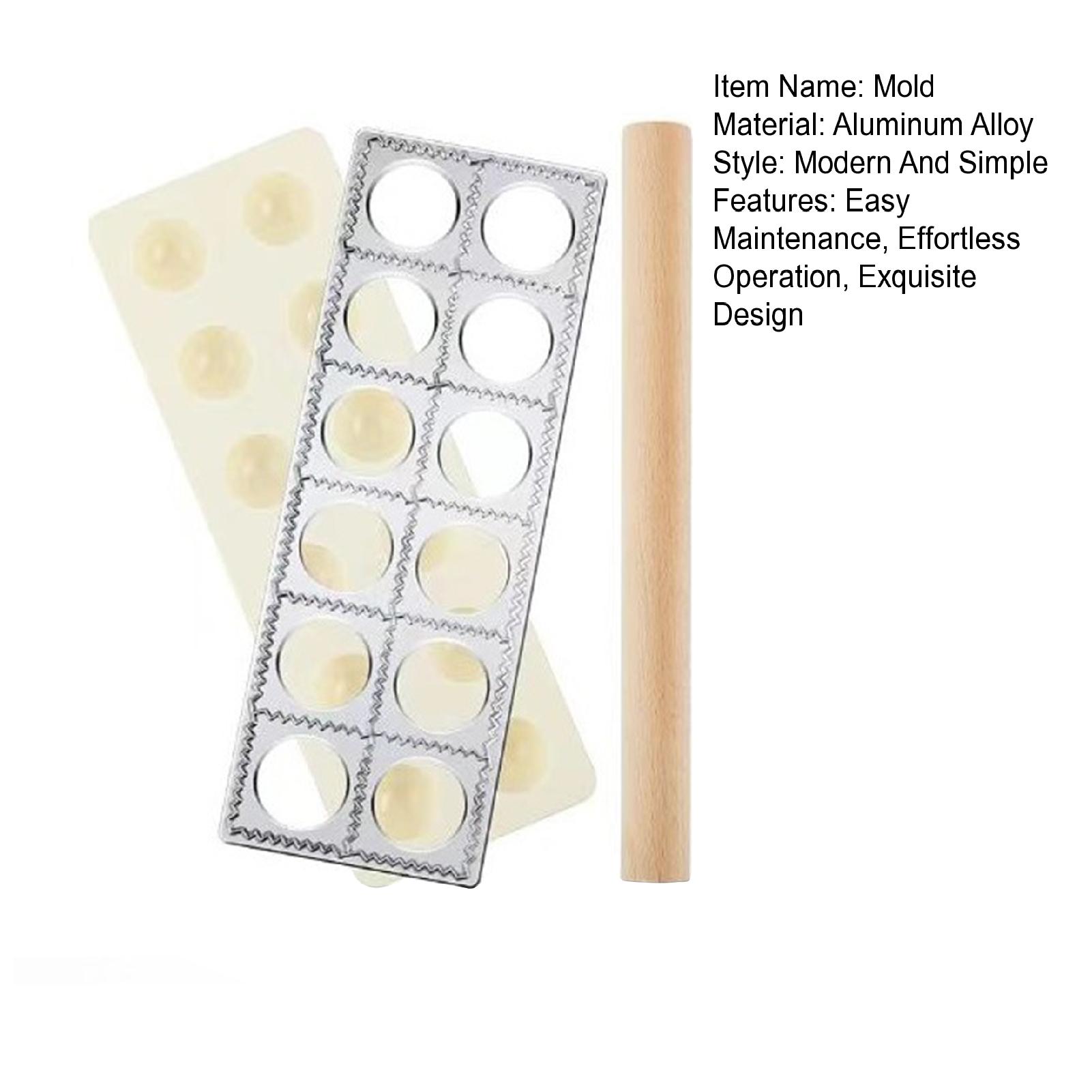 Dumpling Maker Authentic Pasta Making Tools Set for Dumplings Ravioli Pierogi Professional Tortellini Maker Press Mold Kit for Perfect Homemade Pasta Easy to Use Rolling Pin Included High-quality. 