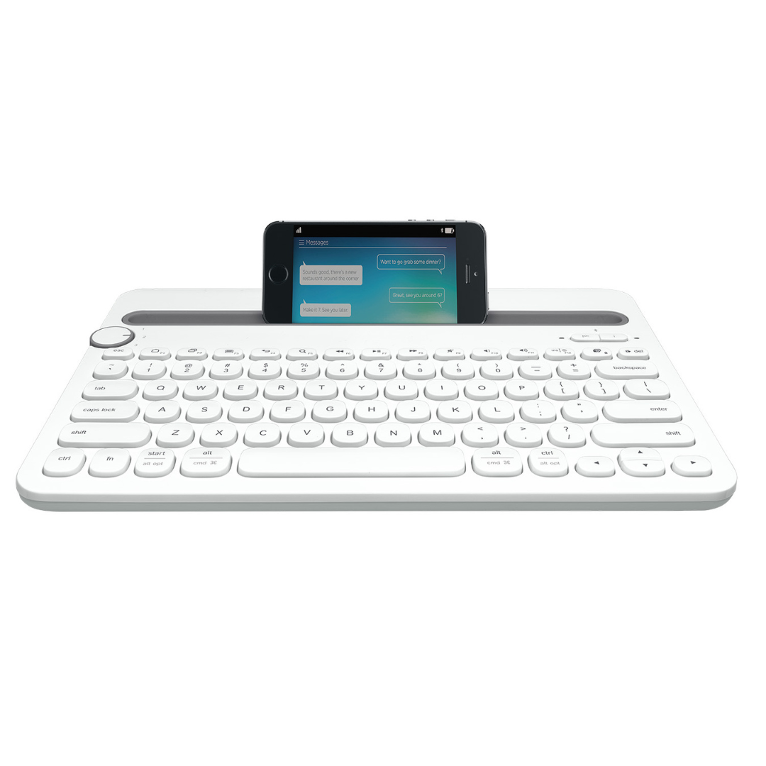 Logitech Bluetooth Multi-Device Keyboard K480, Works with Windows and Mac Computers, Android and iOS Tablets and Smartphones. 