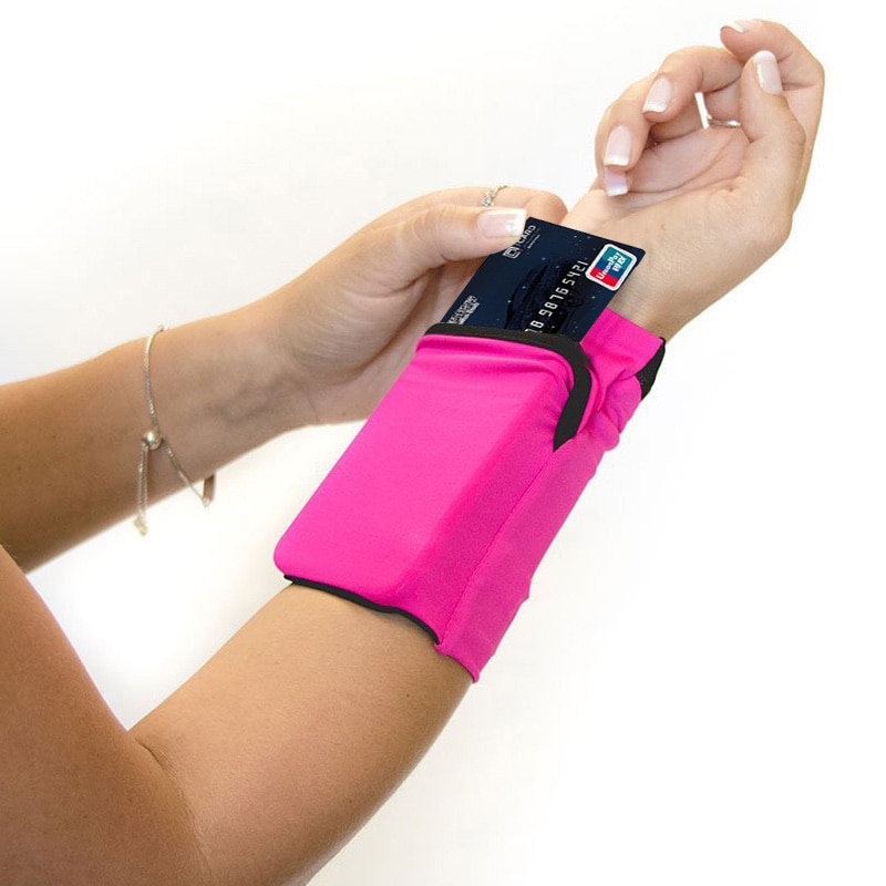 Sport Wrist Pocket Pouch Running Gym Bag Wallet for Cycling Mobile Phone Cards Personal Health Care Braces Supports TK-ing