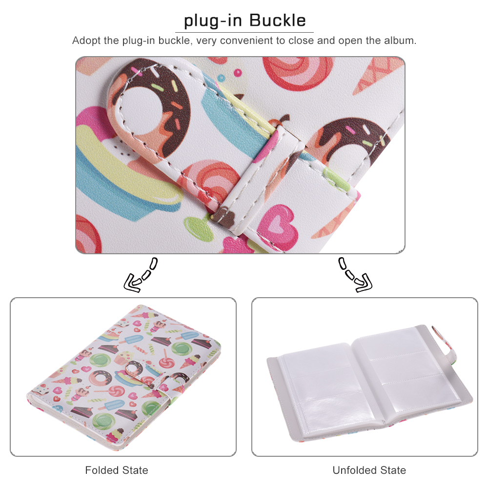 96 Pockets Mini Photo Album Photo Book Album for Fujifilm Instax Mini 9 8 7s 70 25 50s 90 Color Films Photo Camera Paper for Name Card Credit Card. 