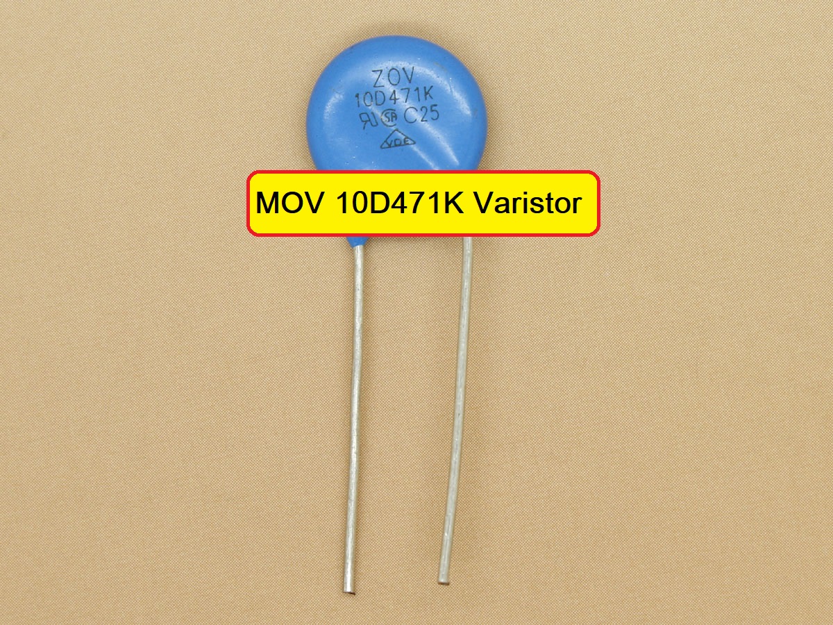 2Pcs- MOV 10D471K 10D-471K Disk Type Metal Oxide Varistor ZOV For Power Supply ZOV 2 Pin Leads. 
