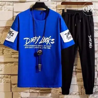 Full Pant Set for Men - Stylish Matching Set - Easy to Use And Maintain - Comfortable and Fashionable T-Shirts and Pants Ensemble. 