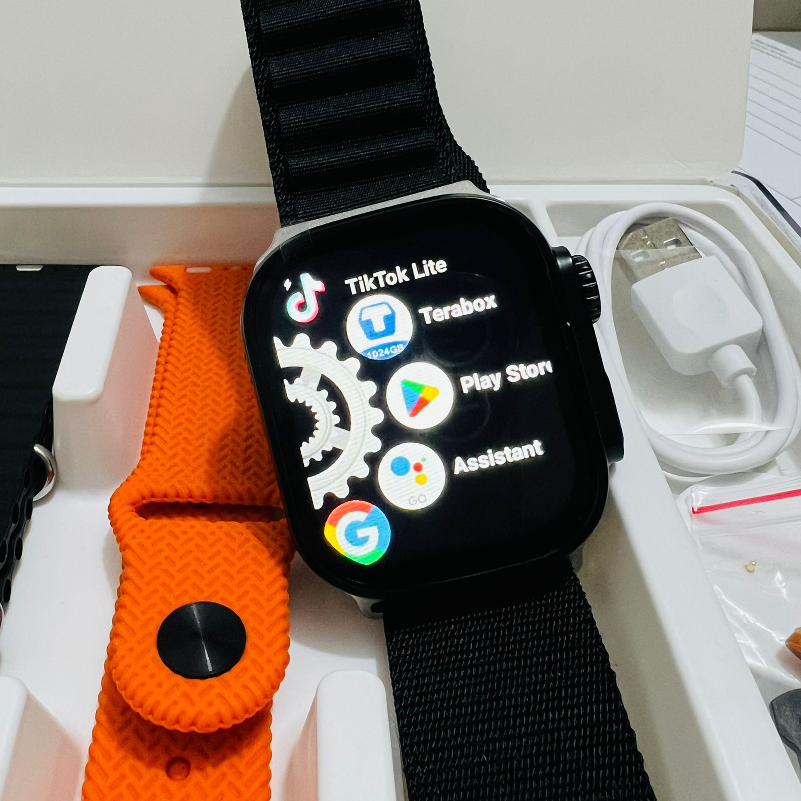Ws9 Ultra  Android Smartwatch SIM Card WiFi Support with Retractable Rotating Camera Smart Watch. 