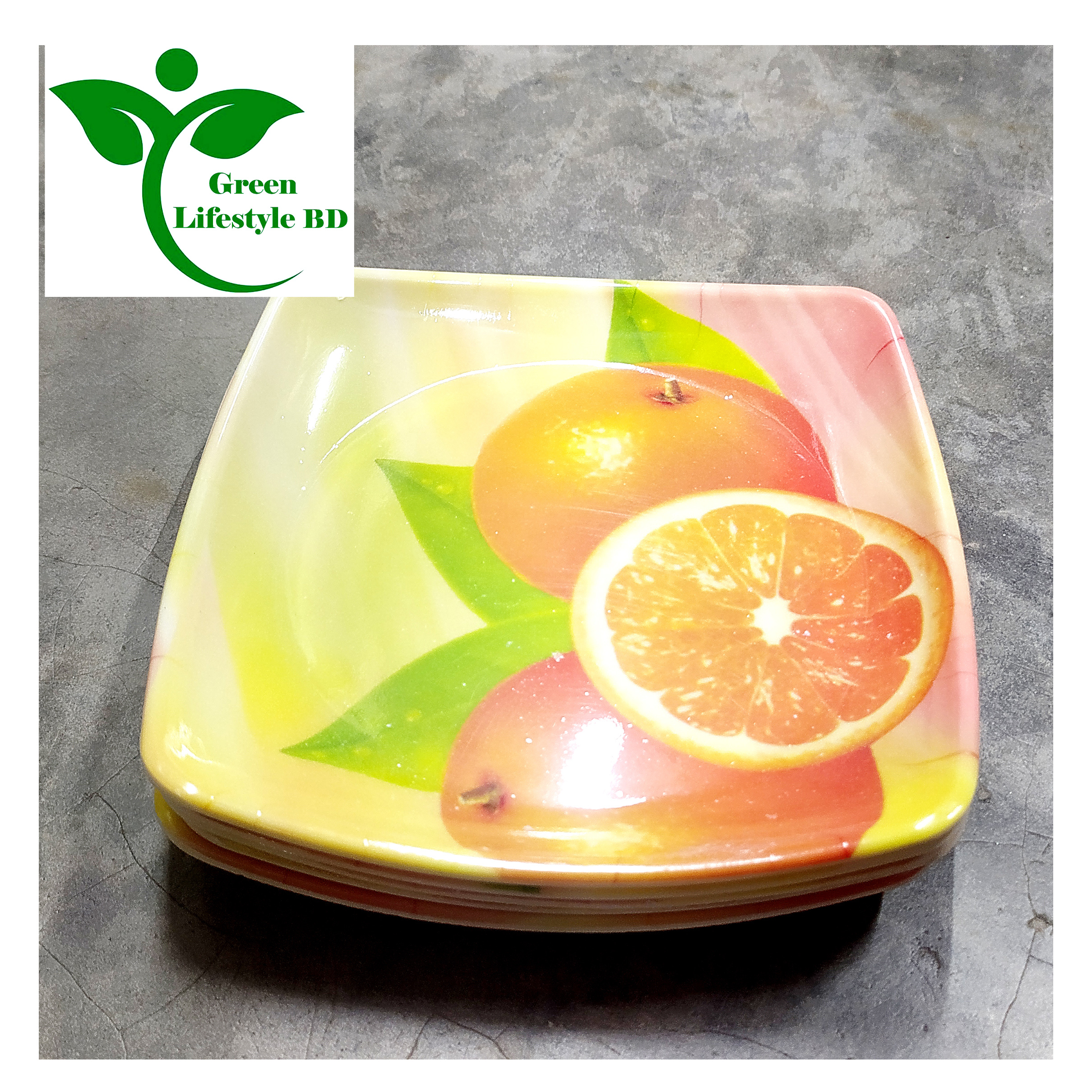 Melamine Half Plate 6 Pcs Set( Medium Size 6.5 Inch ) Multi Design Print for Snacks & Breakfast.. 