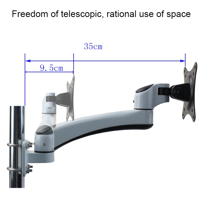 Gibbon Mounts FE111B Punch-Free Wall-Mounted Computer Monitor Stand. 