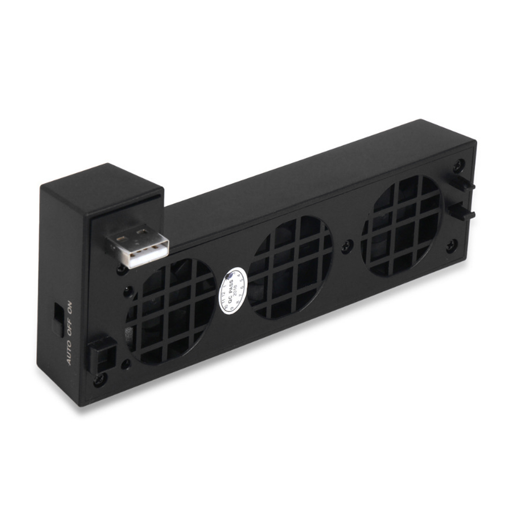 Practical Temperature Control USB Cooling Fan Cooler for Xbox One X Series Game Console External 3 Fans Avoid High Temperature. 