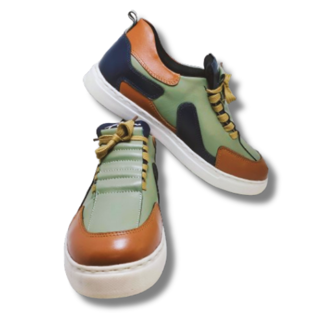 Genuine Leather Sneaker Shoe For Men