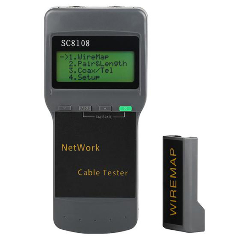 SC8108 Network Tester Meter RJ45 Cat5e Cat6 UTP Unshield LAN Cable Tester Hudduo
