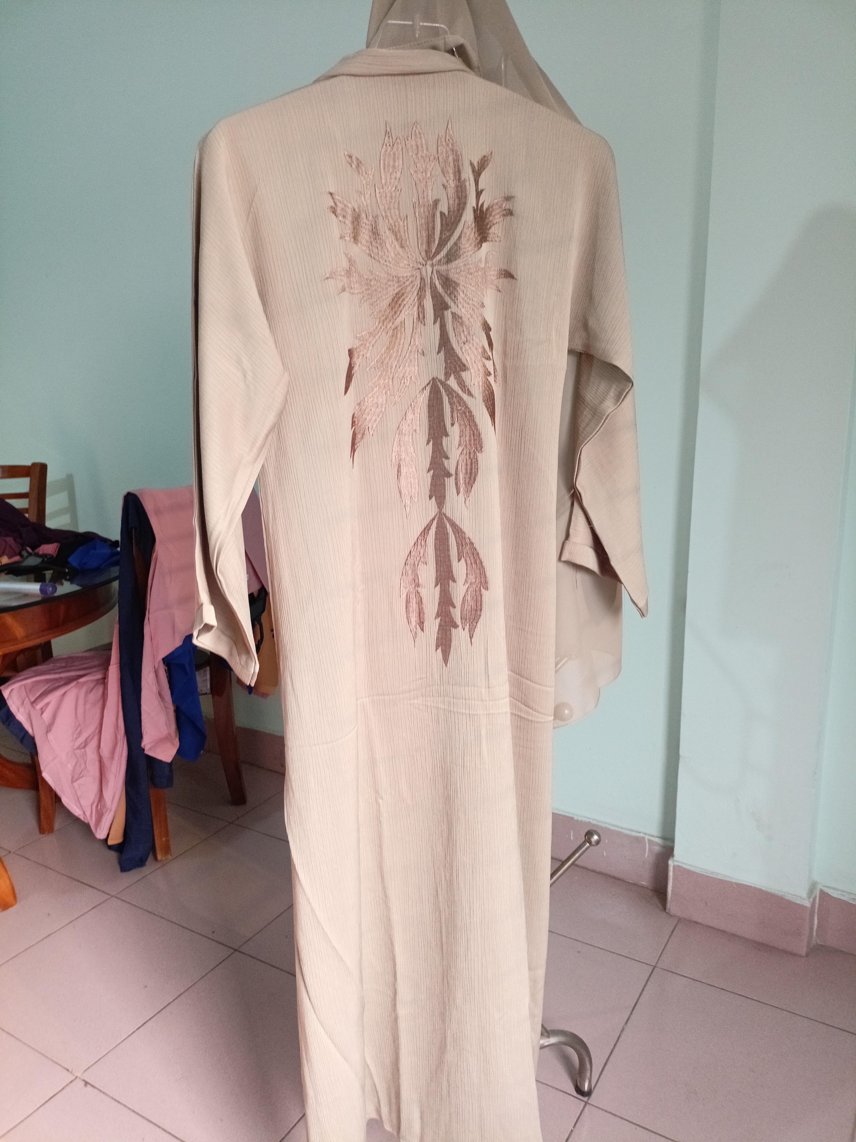 Most demanding elegant design Dubai jum fabrics Borka with Embroidery For Women Regular Use Borka Outerwear Zoom fabrics Abaya Borkha Borka For Women. 