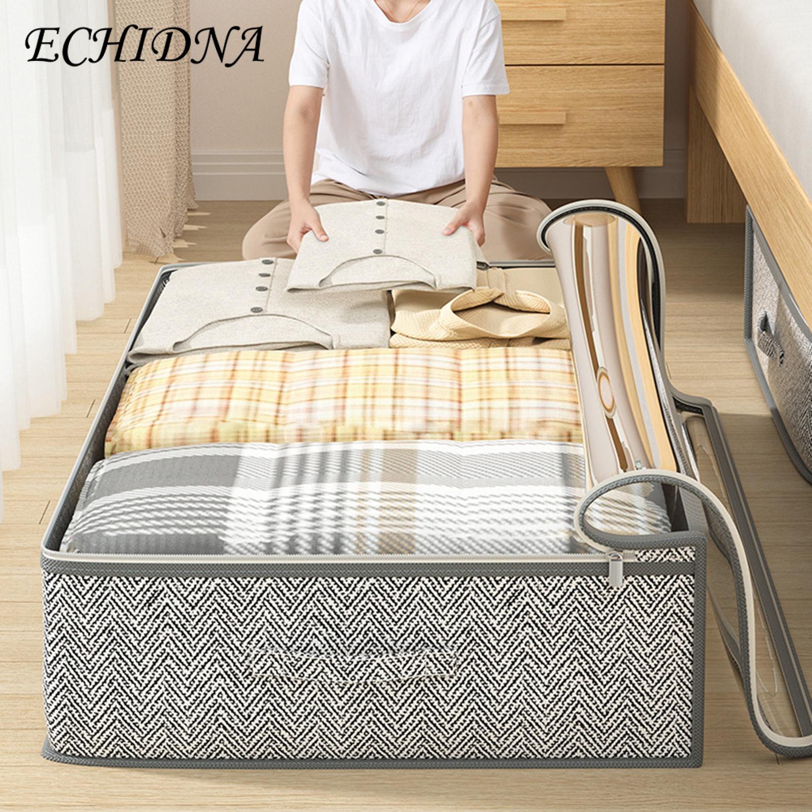 under Bed Storage Container Space-saving Underbed Storage Containers with Clear Top Cover Large Capacity Reinforced Sides Convenient Handle Ideal for Southeast Asian Buyers Clear Top Cover Storage Bag. 