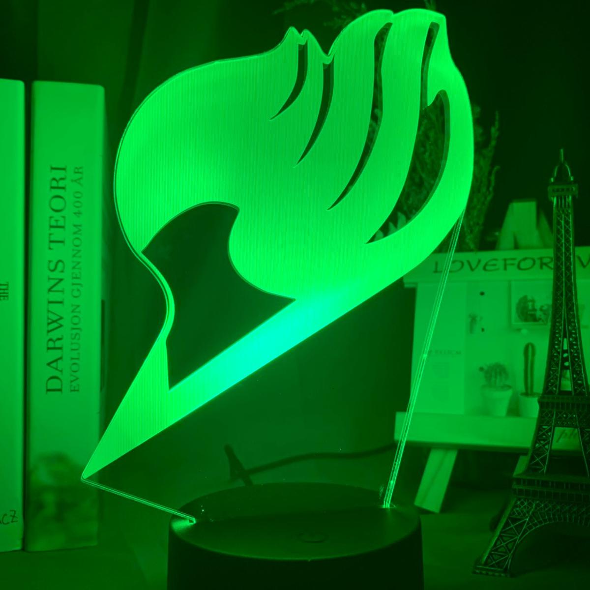Anime Fairy Tail Natsu neel and Erza Scarlet Hug Night Light Led Touch Sensor Nightlight for Child Room Decor Table 3d Lamp