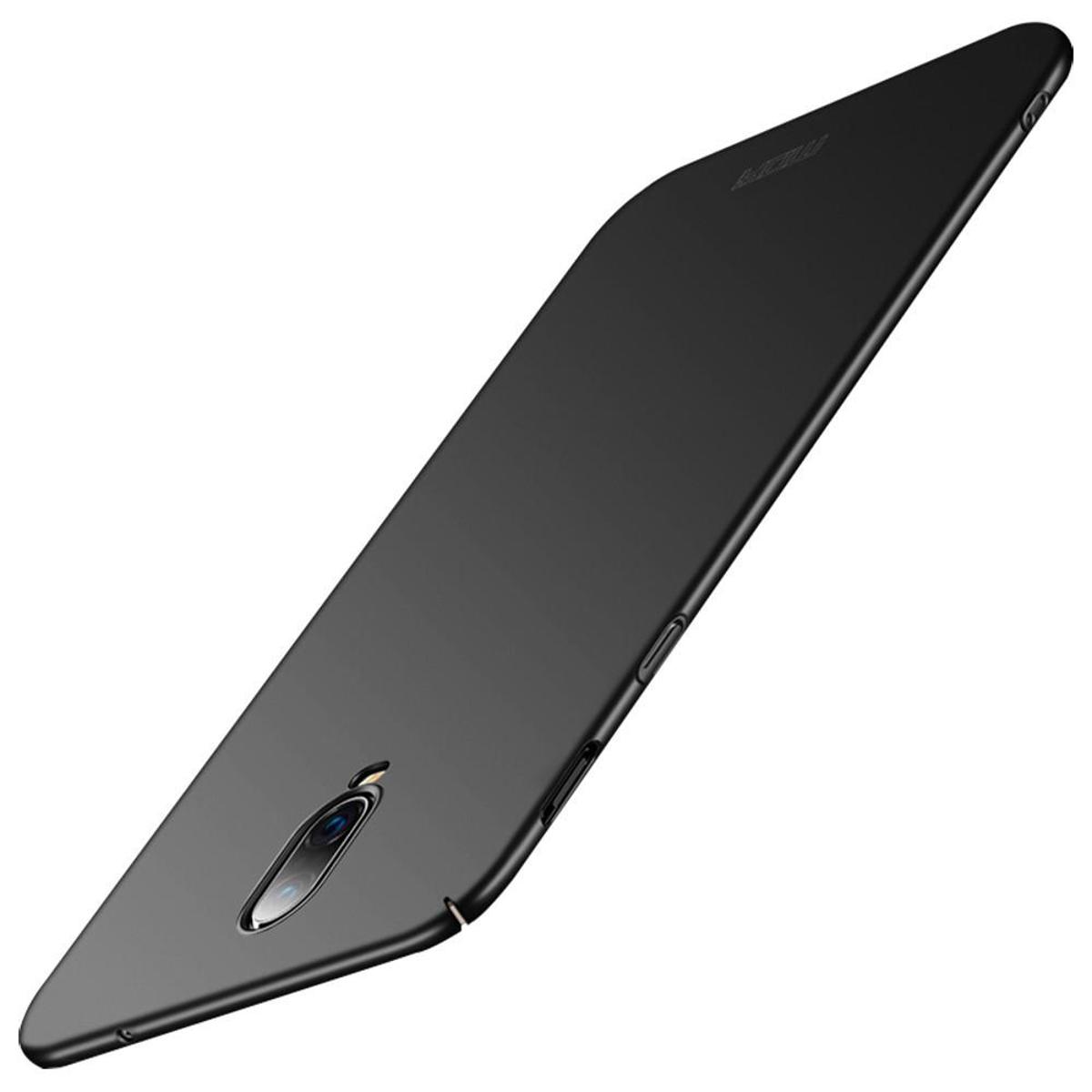 Mofi Matte Ultra Thin Shockproof Hard PC Back Cover Protective Case for OnePlus 6T - Black (black)
