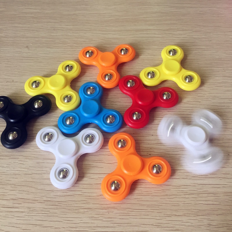 【happy one】Fidget Hand Spinner Injection Molded Stainless Steel Ball Figit Fidget Spinner Anti-stress EDC ADHD Toys. 