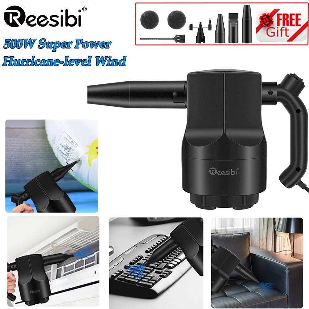 500W Cordless Air Duster Compressed Air Blower Vacuum Cleaner For Computer  Keyboard Electronics Cleaning For Car Sofa Pet-Wireless Model. 