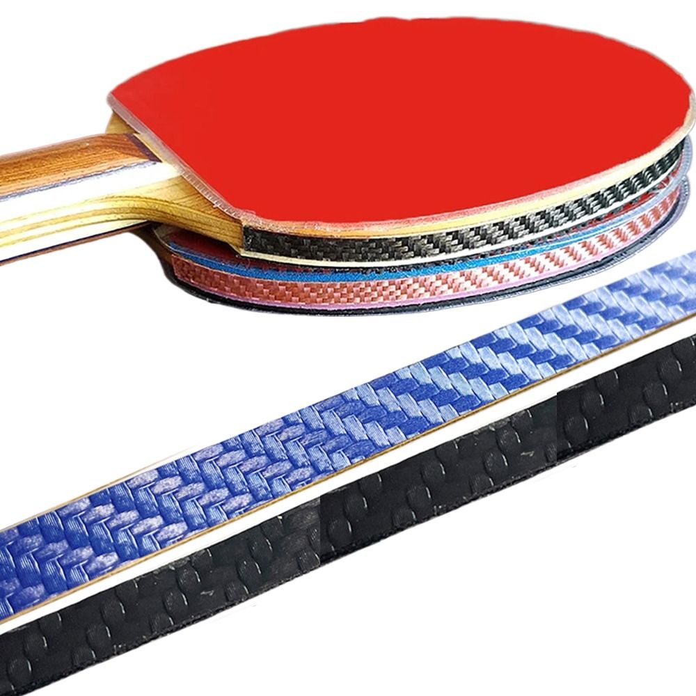 Self Adhesive Protective Strip Self-adhesive Table Tennis Racket Edge Tape Thickened Carbon Fiber Ping Pong Bat Protective Side Tape Super Hard PU Ping Pong Paddle & Bat Edge Guard