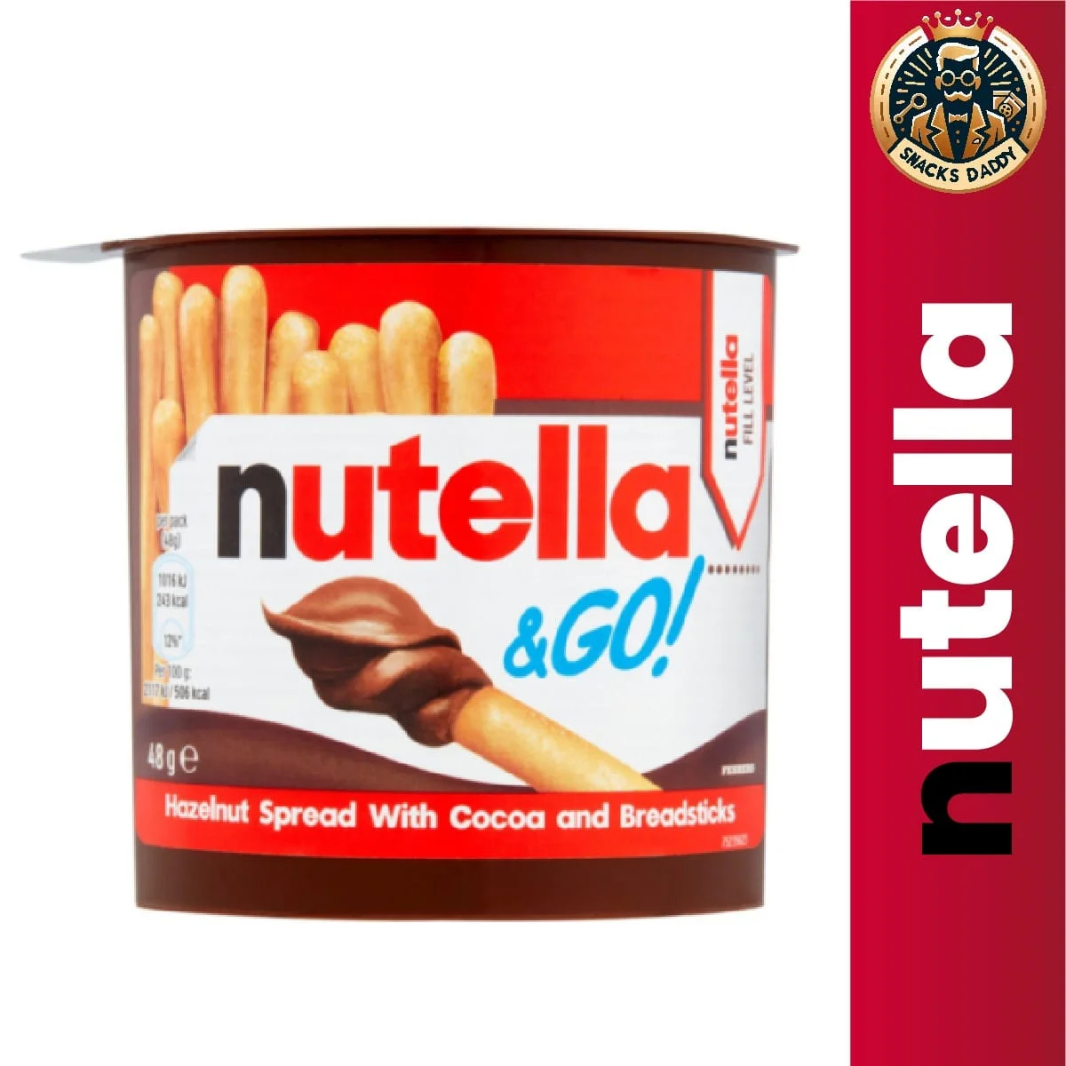 Nutella and go breadsticks 52g. 