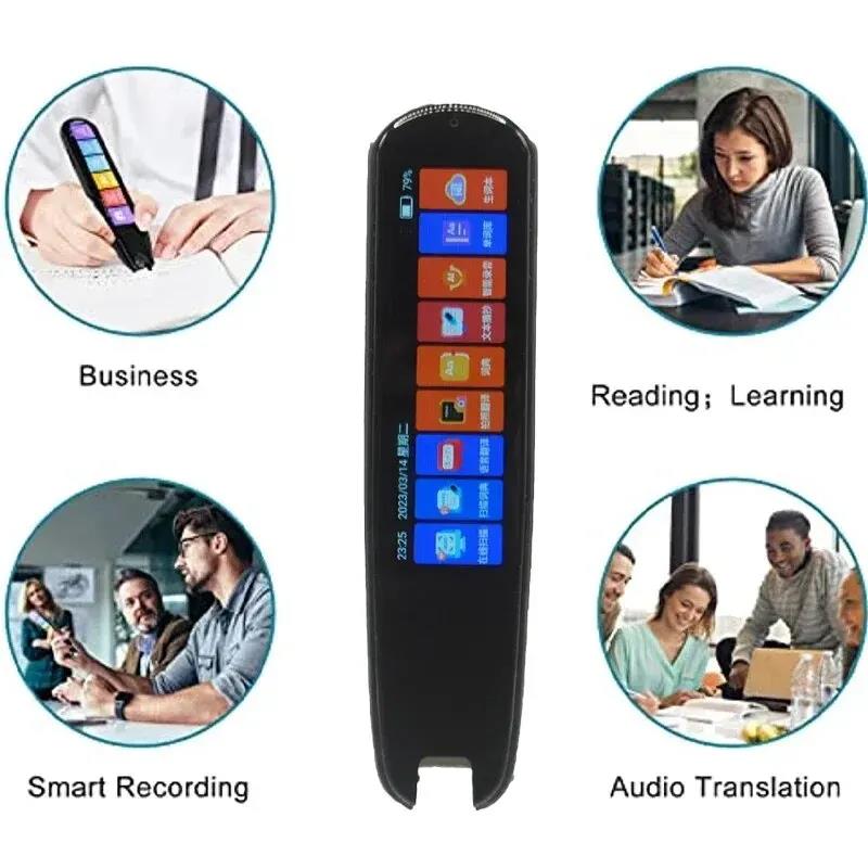 New Smart AI Scan Pen BT Translator Voice Multi 134 Languages Support 3.38 Inch Touch Screen Photo Offline Record Translation. 