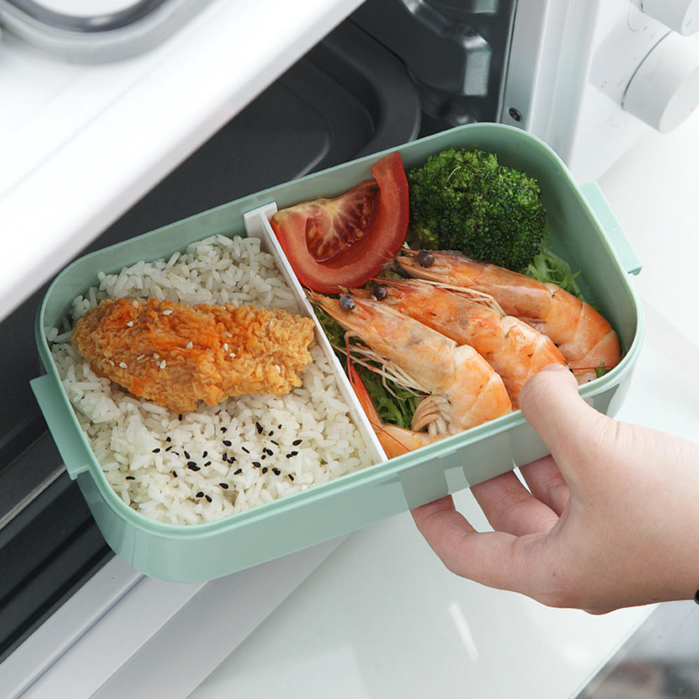 Small Size Lunch Box Portable Wheat Straw Material Leak-proof Food Container Storage Box For School Lunch On-the-go Meals. 