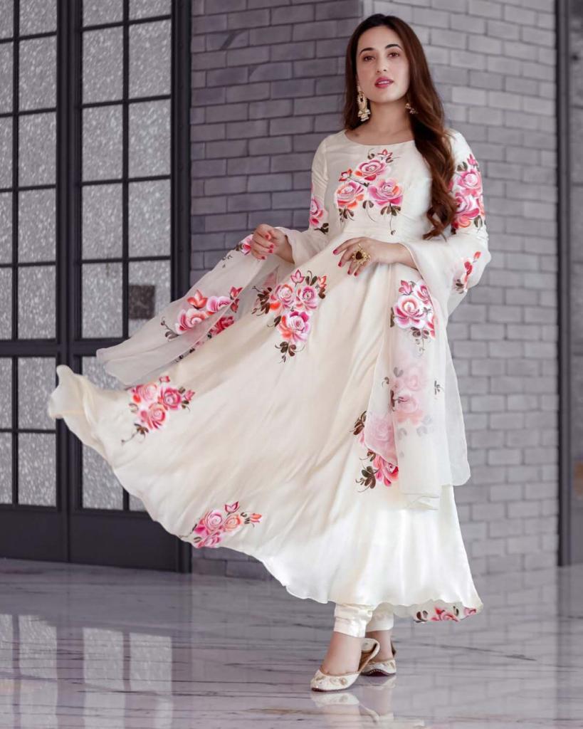 white dress design in bangladesh Rose White Gown Dress Price in Bangladesh